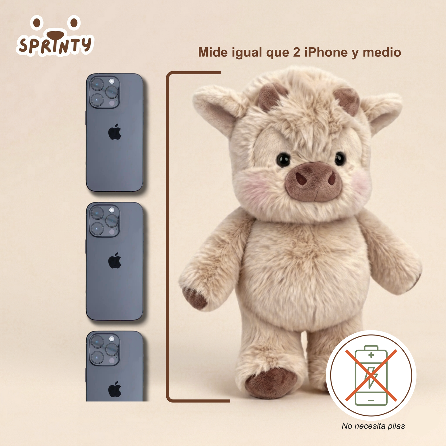 Peluche Vaca Que Corre
